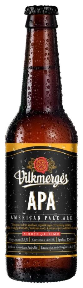 Prekės ženklas: Vilkmergės APA AMERICAN PALE ALE